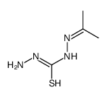 1-amino-3-(propan-2-ylideneamino)thiourea结构式