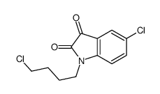 5-chloro-1-(4-chlorobutyl)indole-2,3-dione Structure