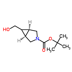 外-3-叔丁氧羰基-3-氮杂双环[3.1.0]己烷-6-甲醇结构式