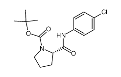 N-Boc-L-proline-4-chlorophenylamide结构式