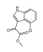 (4-氯-1H-吲哚-3-基)-氧代-乙酸甲酯结构式