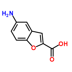 5-氨基苯并呋喃-2-甲酸结构式