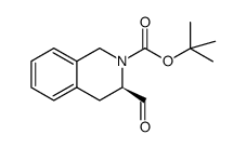 (R)-3-甲酰基-3,4-二氢-1H-异喹啉-2-羧酸叔丁酯结构式
