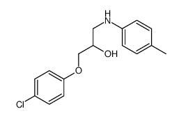1-(4-chlorophenoxy)-3-(4-methylanilino)propan-2-ol结构式
