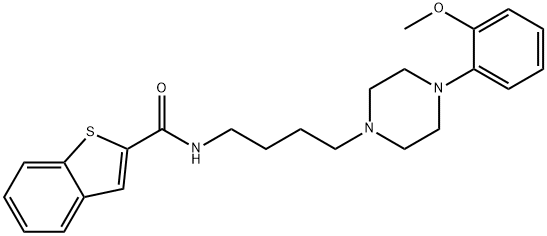 Benzo[b]thiophene-2-carboxamide, N-[4-[4-(2-methoxyphenyl)-1-piperazinyl]butyl]- Structure