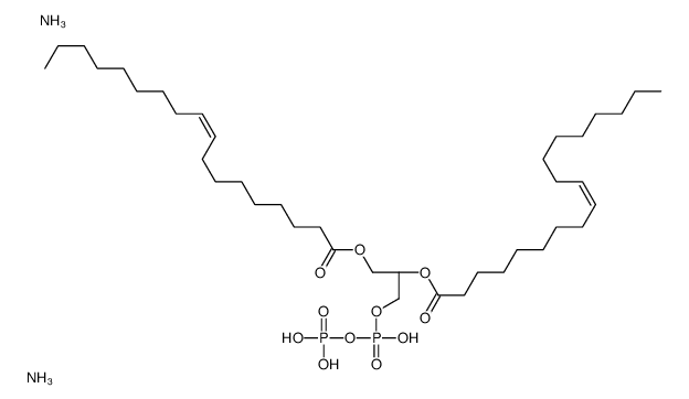 dioleoylglycerol pyrophosphate (ammonium salt) Structure