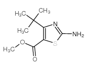 2-氨基-4-叔丁基噻唑-5-羧酸甲酯结构式