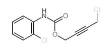 4-chlorobut-2-ynyl N-(2-chlorophenyl)carbamate结构式