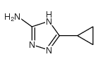 5-环丙基-1,2,4-三唑-3-胺结构式