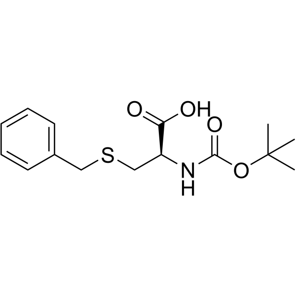 N-Boc-S-苄基-L-半胱氨酸结构式