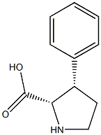 (2S,3S)-3-phenylpyrrolidine-2-carboxylic acid Structure