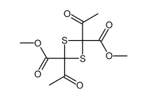 dimethyl 2,4-diacetyl-1,3-dithietane-2,4-dicarboxylate Structure