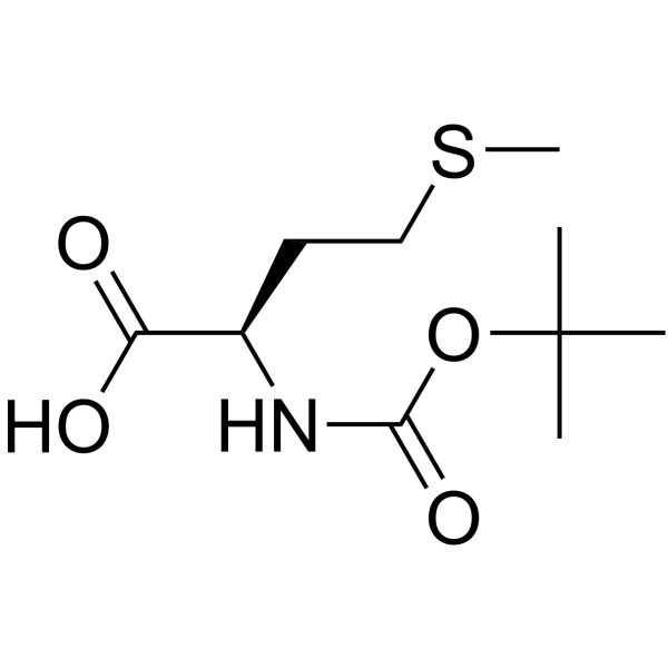 N-Boc-D-methionine Structure
