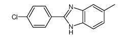 2-(4-氯苯基)-5-甲基-1H-苯并咪唑结构式