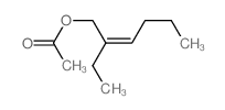 2-Hexen-1-ol, 2-ethyl-,1-acetate Structure