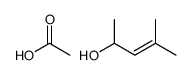 acetic acid,4-methylpent-3-en-2-ol Structure