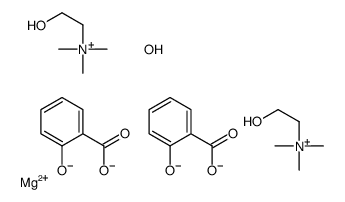 magnesium,2-carboxyphenolate,2-hydroxyethyl(trimethyl)azanium,sulfate Structure