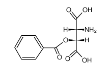 D,L-threo-O-Benzoyl-β-hydroxyasparaginsaeure Structure