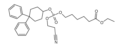 6-[(2-氰基乙氧基)(4,4-二苯基环己基氧)膦酰基氧]己酸乙酯图片