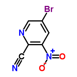 5-Bromo-3-nitropyridine-2-carbonitrile Structure