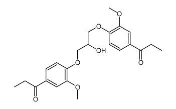 1-[4-[2-hydroxy-3-(2-methoxy-4-propanoylphenoxy)propoxy]-3-methoxyphenyl]propan-1-one结构式