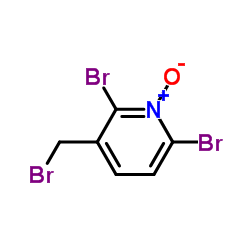 2,6-Dibromo-3-(bromomethyl)pyridine 1-oxide Structure