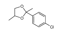 2-(4-Chlorophenyl)-2,4-dimethyl-1,3-dioxolane结构式