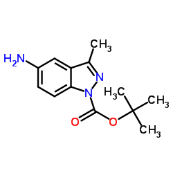 tert-butyl 5-amino-3-methylindazole-1-carboxylate picture