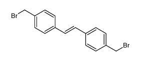 1-(bromomethyl)-4-[2-[4-(bromomethyl)phenyl]ethenyl]benzene结构式