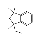 1-ethyl-1,3,3-trimethylindan结构式