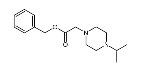 benzyl (4-isopropylpiperazin-1-yl)acetate结构式