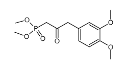 [3-(3,4-Dimethoxy-phenyl)-2-oxo-propyl]-phosphonic acid dimethyl ester Structure