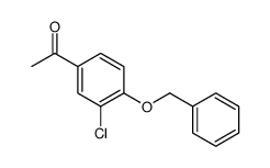1-(3-chloro-4-phenylmethoxyphenyl)ethanone结构式