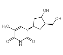 2,4(1H,3H)-Pyrimidinedione,1-[(1R,3S,4R)-3-hydroxy-4-(hydroxymethyl)cyclopentyl]-5-methyl-, rel- picture