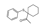 1-(1-phenylsulfanylcyclohexyl)ethanone结构式