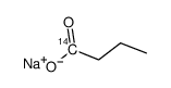 n-butyric acid-carboxy-14c sodium salt Structure