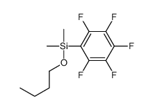 butoxy-dimethyl-(2,3,4,5,6-pentafluorophenyl)silane结构式