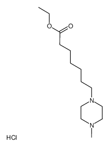 7-(4-Methyl-piperazin-1-yl)-heptanoic acid ethyl ester; hydrochloride Structure