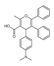 4-(4-dimethylamino-phenyl)-2-methyl-5,6-diphenyl-4H-pyran-3-carboxylic acid Structure