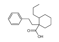 1-(2-phenylethyl)-2-propylcyclohexane-1-carboxylic acid Structure