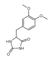 DL-5-(3,4-dimethoxybenzyl)hydantoin Structure