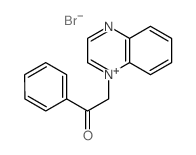 Quinoxalinium, 1-(2-oxo-2-phenylethyl)-, bromide (1:1)结构式