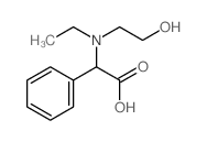 2-(ethyl-(2-hydroxyethyl)amino)-2-phenyl-acetic acid Structure