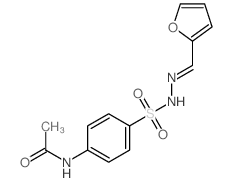 Benzenesulfonic acid,4-(acetylamino)-, 2-(2-furanylmethylene)hydrazide结构式