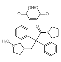 but-2-enedioic acid; 3-(1-methylpyrrolidin-3-yl)-2,2-diphenyl-1-pyrrolidin-1-yl-propan-1-one Structure