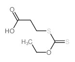 Propanoic acid,3-[(ethoxythioxomethyl)thio]-结构式