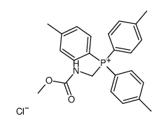 (Methoxycarbonylamino-methyl)-tri-p-tolyl-phosphonium; chloride结构式