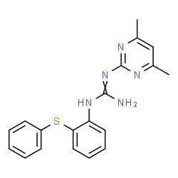 N-(4,6-Dimethylpyrimidin-2-yl)-N'-[2-(phenylthio)-phenyl]guanidine结构式