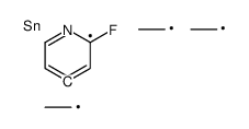triethyl-(2-fluoropyridin-4-yl)stannane Structure
