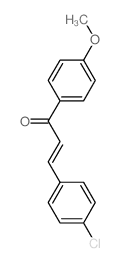 2-Propen-1-one,3-(4-chlorophenyl)-1-(4-methoxyphenyl)-结构式